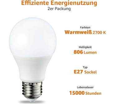 Produktbild AmazonBasics E27 LED Lampe