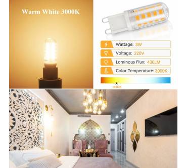 Produktbild DiCUNO G9 LED Lampe warmweiß 3000K