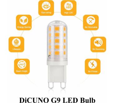 Produktbild DiCUNO G9 LED Lampe warmweiß 3000K