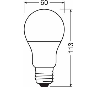 Produktbild Osram LED Base Classic A Lampe E27-Sockel Star Heatsink Warmweiß