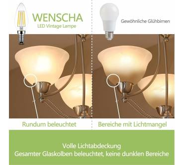 Produktbild Wenscha E14 Kerze C35 LED Lampe Warmweiß 2700K