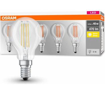 Produktbild Osram LED Base Classic P Lampe E14 Star Glas Filament Warmweiß