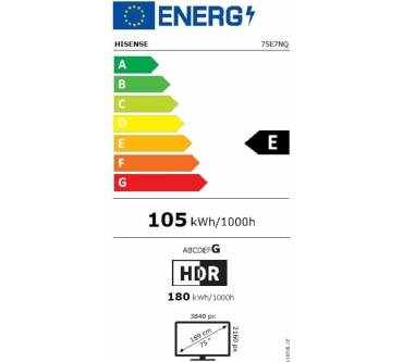 Produktbild Hisense 75E7NQ