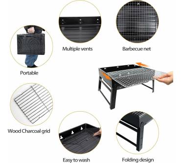 Produktbild iHomara Faltbarer BBQ-Grill