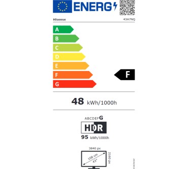 Produktbild Hisense 43A7NQ