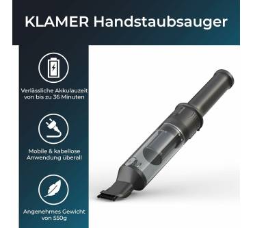 Produktbild Klamer Akku-Handstaubsauger 140