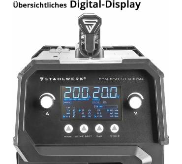 Produktbild Stahlwerk CTM-250 ST Digital 5-in-1 Schutzgas-Schweißgerät