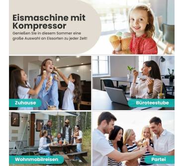 Produktbild Acmeenjoy Eismaschine mit Kompressor 1,2L