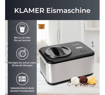 Produktbild Klamer Eismaschine 1,5L