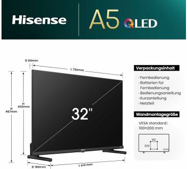 Produktbild Hisense 32A5NQ