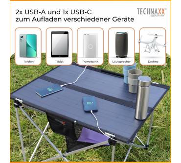 Produktbild Technaxx Faltbarer Solar-Campingtisch 60W TX-252