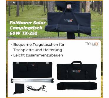 Produktbild Technaxx Faltbarer Solar-Campingtisch 60W TX-252