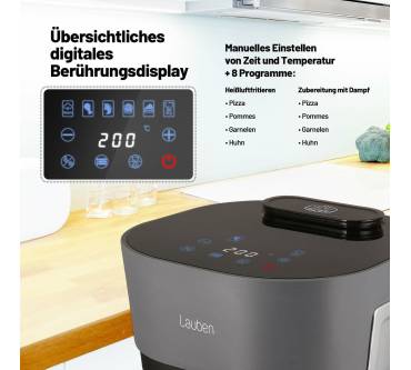 Produktbild Lauben Glass&Steam Air Fryer 4500BG