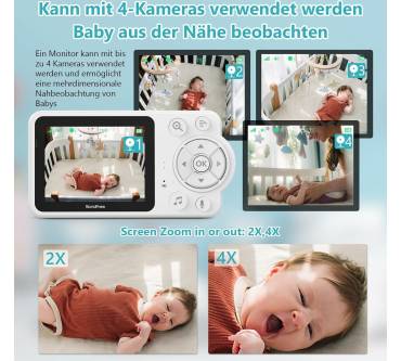 Produktbild BondFree Babyphone mit Kamera (2,8 Zoll)