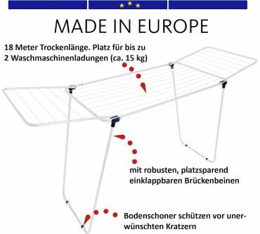 Produktbild BigDean Flügelwäscheständer (18 m)