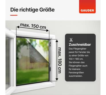 Produktbild Gauder Fliegengitter für Fenster