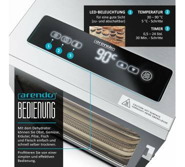 Produktbild Arendo Dehydrator 24h-Timer