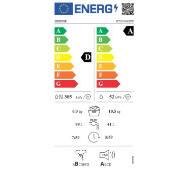 Produktbild Hisense WD5S1045BW