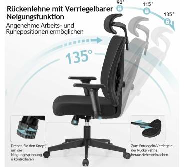 Produktbild DoChair 9777 Ergonomischer Bürostuhl