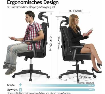 Produktbild DoChair 9777 Ergonomischer Bürostuhl