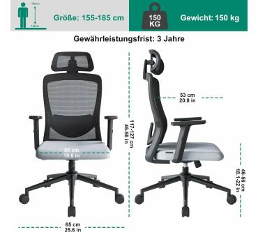 Produktbild Eucladoceros Ergonomischer Bürostuhl