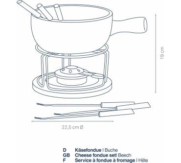 Produktbild KELA Natura Käsefondue-Set