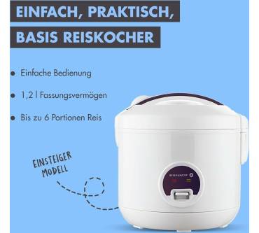 Produktbild Reishunger Basis Reiskocher Keramikbeschichtung