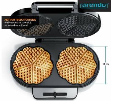 Produktbild Arendo Waffle Hearts