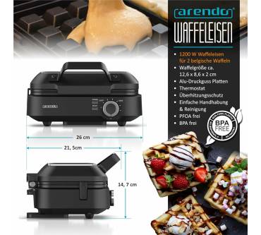 Produktbild Arendo Waffle Maker