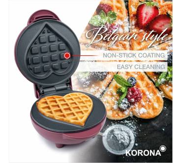 Produktbild Korona Mini-Herzwaffeleisen 41006