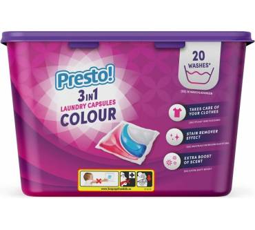 Produktbild Amazon / Presto! Colour Wäschekapseln 3-in-1