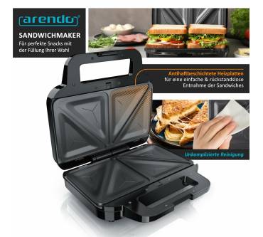 Produktbild Arendo Sandwichmaker 900 W