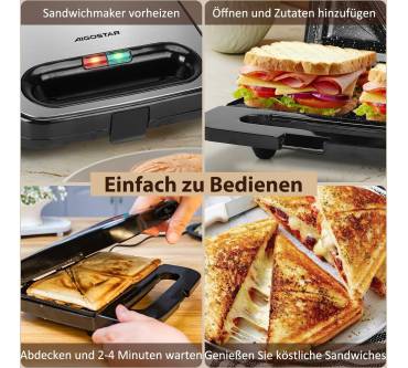 Produktbild Aigostar Sandwichmaker 750 W