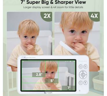 Produktbild bonoch 7'' 720p Babyphone mit Kamera