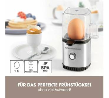 Produktbild Gourmetmaxx Design-Eierkocher für 1 Ei