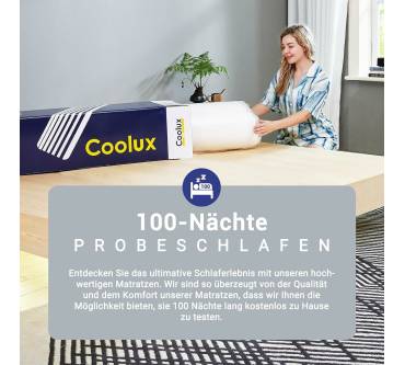 Produktbild Coolux Sleep 7-Zonen Kaltschaummatratze 2 in 1