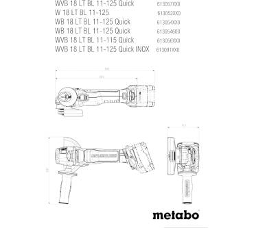 Produktbild Metabo W 18 LT BL 11-125