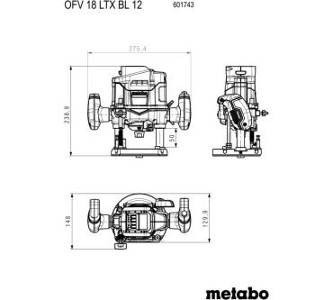 Produktbild Metabo OFV 18 LTX BL 12