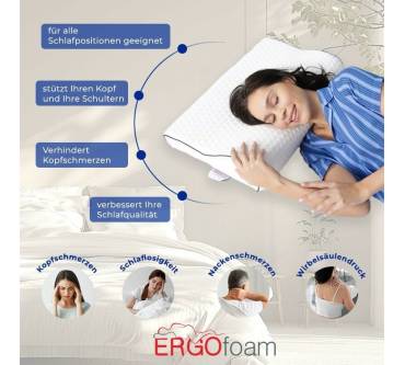 Produktbild Ergo Foam Orthopädisches Memory-Schaum-Kissen