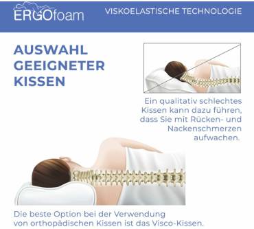 Produktbild Ergo Foam Orthopädisches Memory-Schaum-Kissen