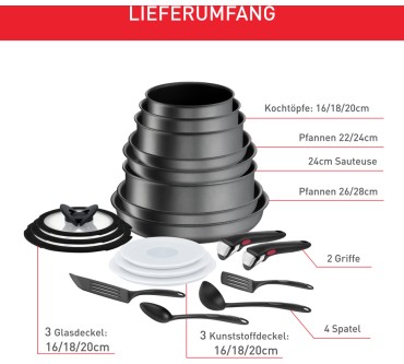 Produktbild Tefal Ingenio Daily Chef On Kochgeschirr-Set (20-tlg.)