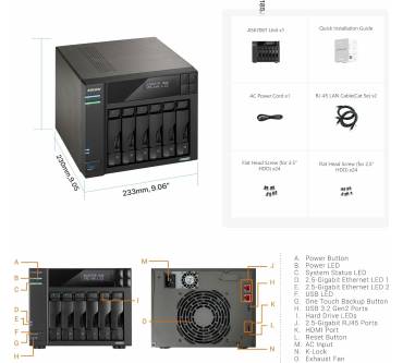 Produktbild Asustor Lockerstor 6 Gen 2 (AS6706T)