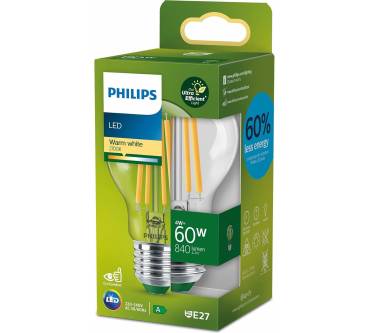 Produktbild Philips LED Classic E27 Ultraeffizient 4W Warmweiß