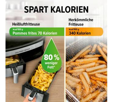 Produktbild Gourmetmaxx Doppelkammer-Heißluftfritteuse 2x 3,5l