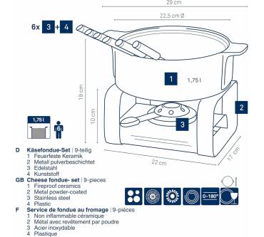 Produktbild KELA Käsefondue-Set Roman