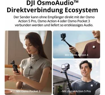 Produktbild DJI Mic Mini (2 Sender + 1 Empfänger + Ladeschale)