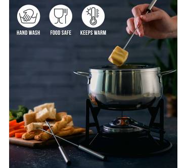 Produktbild Oak & Steel Premium Edelstahl-Fondue (10-teilig)