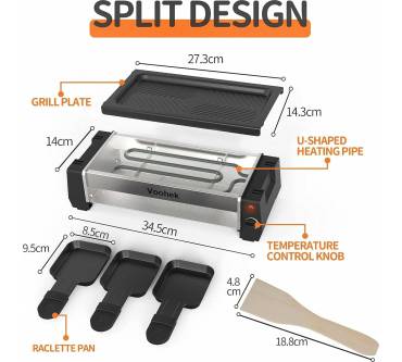 Produktbild Voohek 2 Personen Raclette