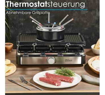 Produktbild Zilan Raclette Grill mit Fondue Set