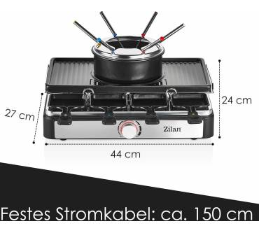 Produktbild Zilan Raclette Grill mit Fondue Set